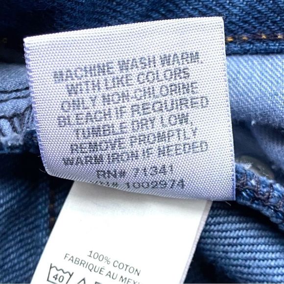 L.L. Bean Original Fit Relaxed Women's High Rise Blue Jeans Size 12 Reg - Picture 8 of 8